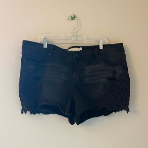 torrid black cutoff shorts